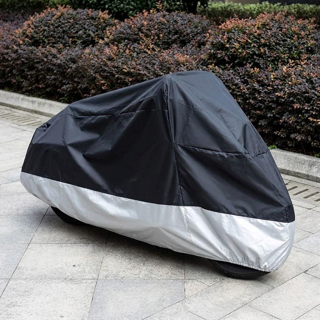 Чохол для мотоцикла XL oxford Чорний/Сріблястий (35158097)