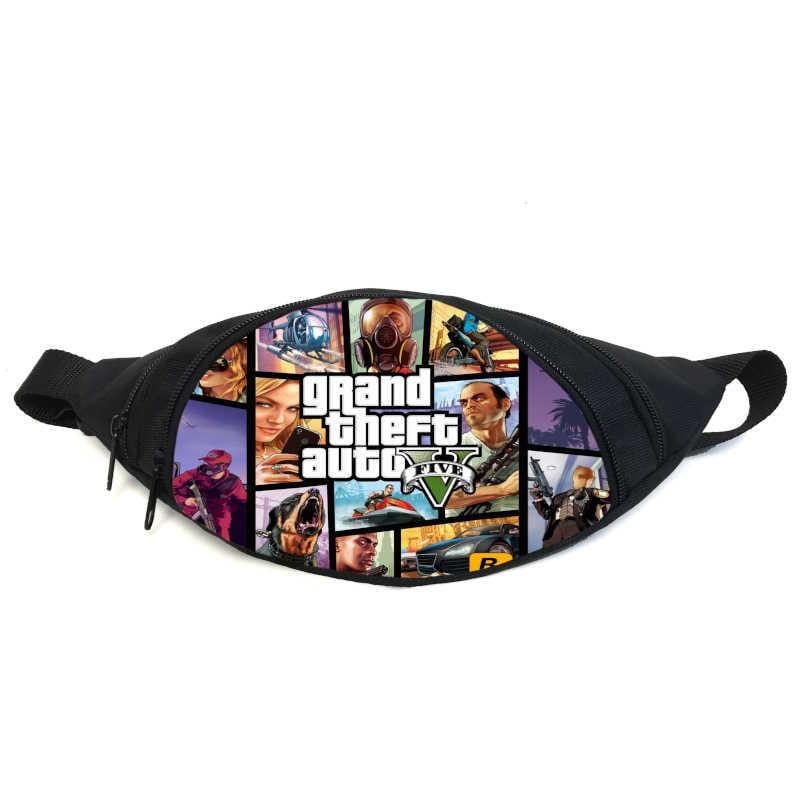 Поясна сумка-бананка Cappuchino toys GTA 013 Чорний (2033177575)