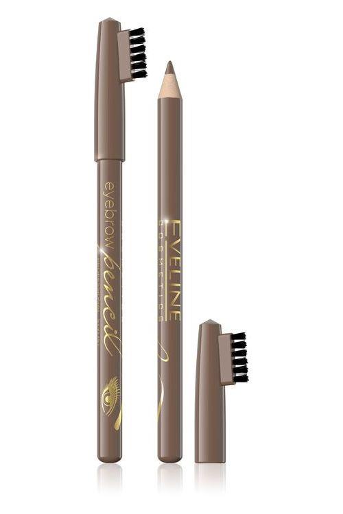 Олівець для брів контурний Eveline Cosmetics Eyebrow Pencil 1,2 г Світло-коричневий - фото 2