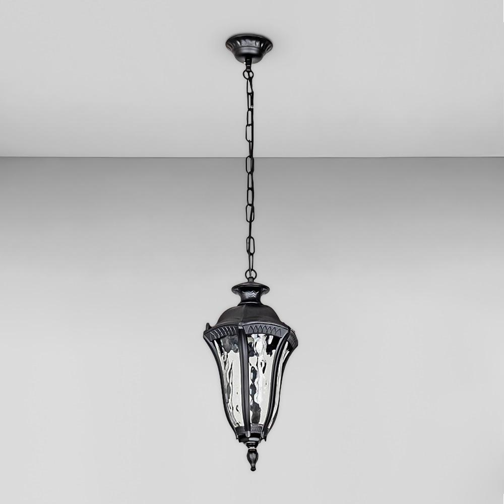 Світильник вуличний підвісний Light House KX-18816 BK E27 400х200 мм Чорний