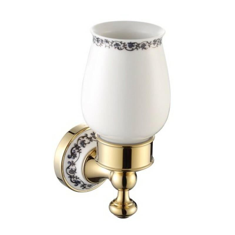 Настенный керамический стакан Kraus APOLLO KEA-16504G Золотой (87272)