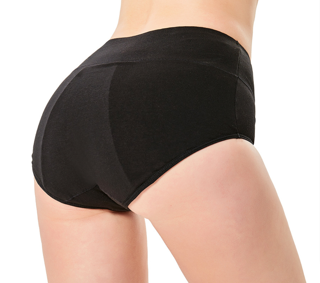 Трусы впитывающие для месячных от протеканий с 4-х слойной ластовицей от переднего до заднего пояса L Черный (2751590145) - фото 5