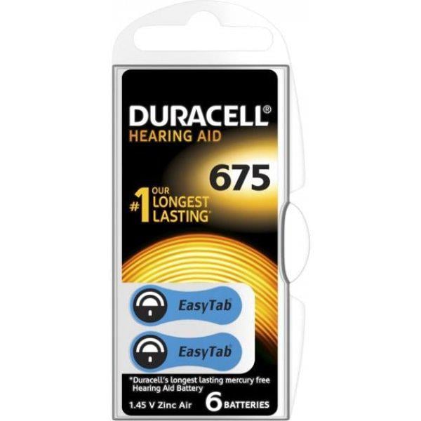 Батарейка для слухових апаратів Duracell ZA675 PR44 1,45V