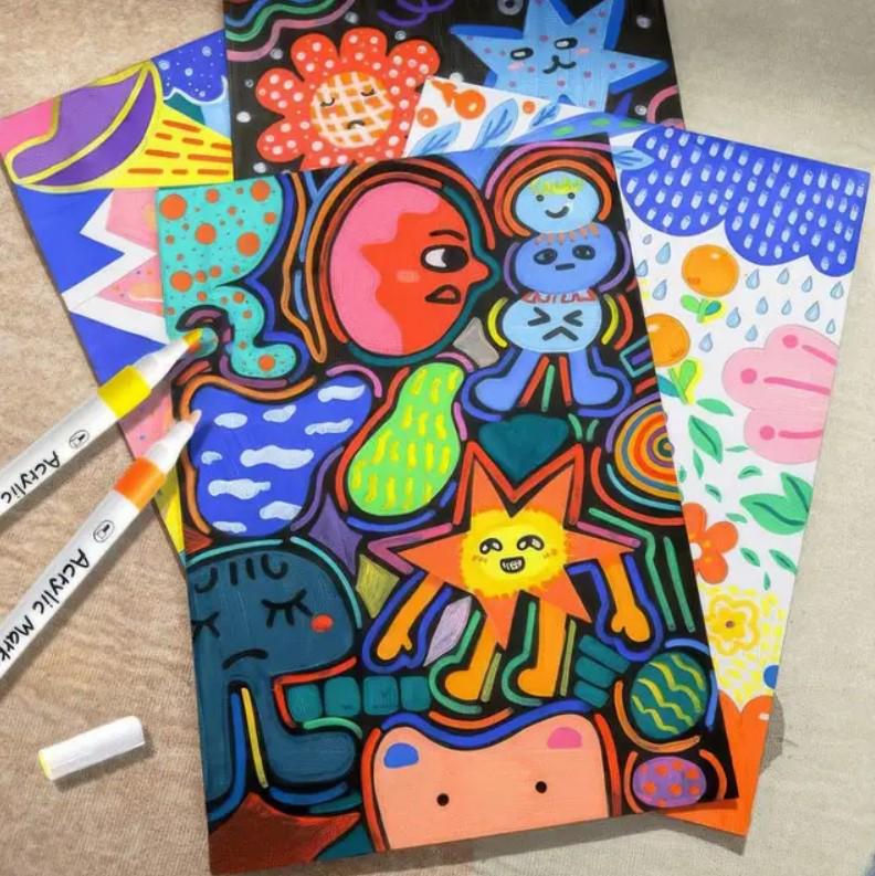 Набор скетч-маркеров акриловых YULIN водостойкие в кейсе 80 шт. (MX-00009309) - фото 5 Набор скетч-маркеров акриловых YULIN водостойкие в кейсе 80 шт. (MX-00009309) - фото 5