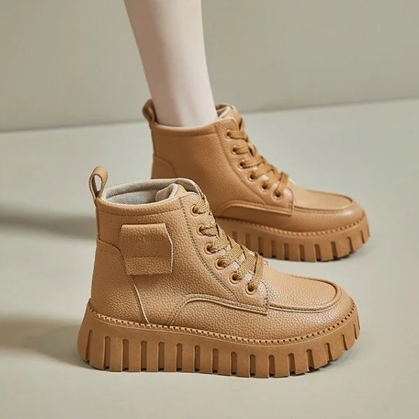 Черевики жіночі з високою підошвою C00226-3 р. 40 24 см Пісочний - фото 3