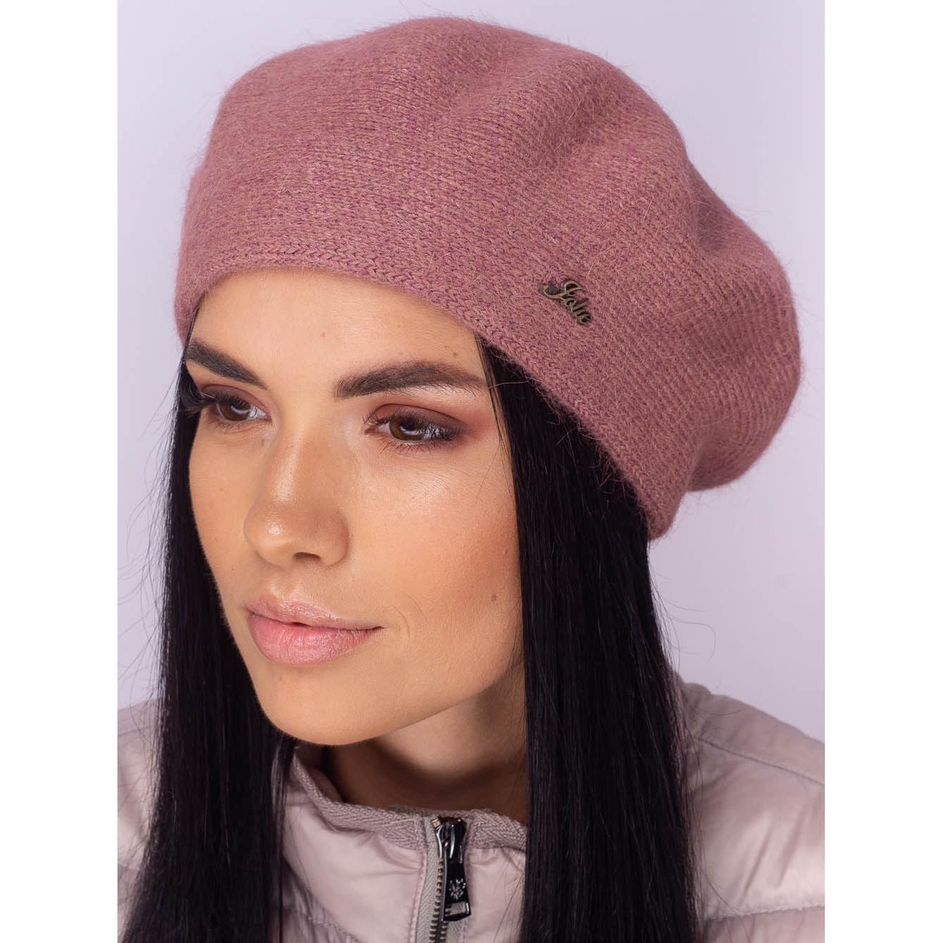 Берет ангоровый женский Leks Лаура one size Базальтовый