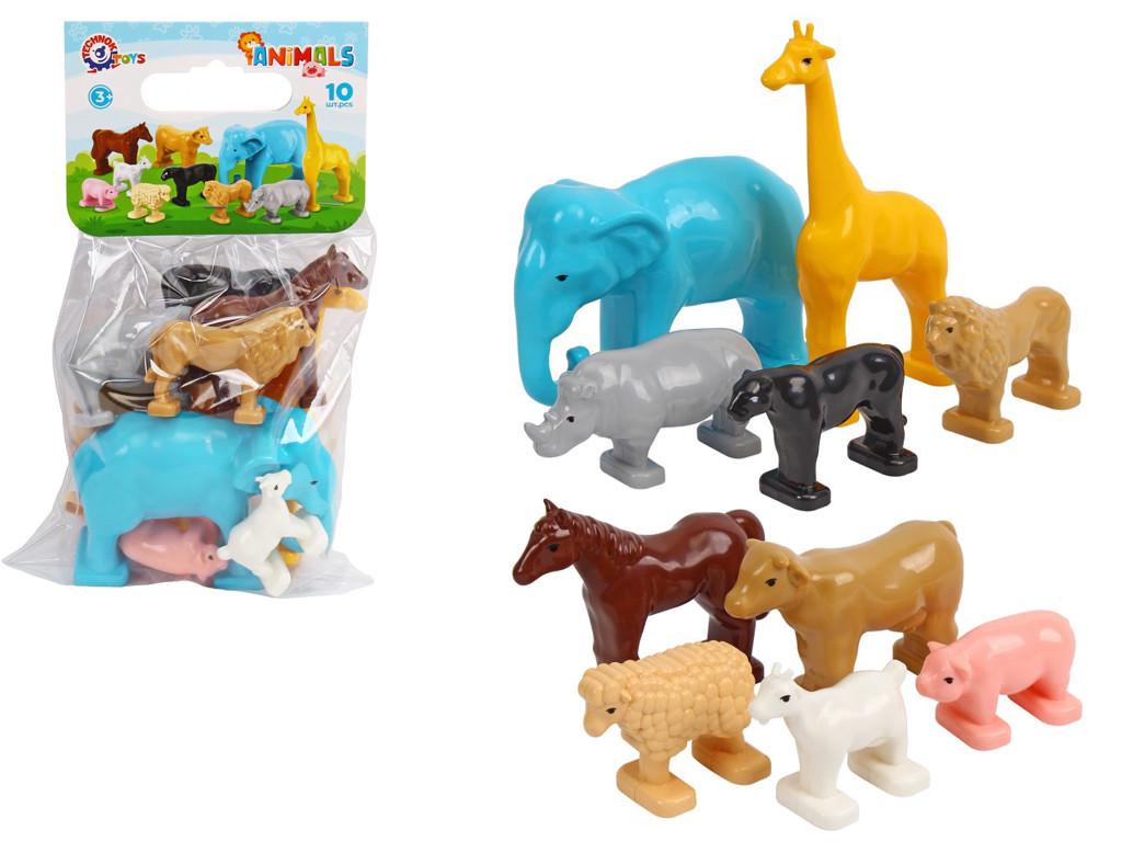 Детские игровые фигурки животных Технок 1102 10 шт. (71582)