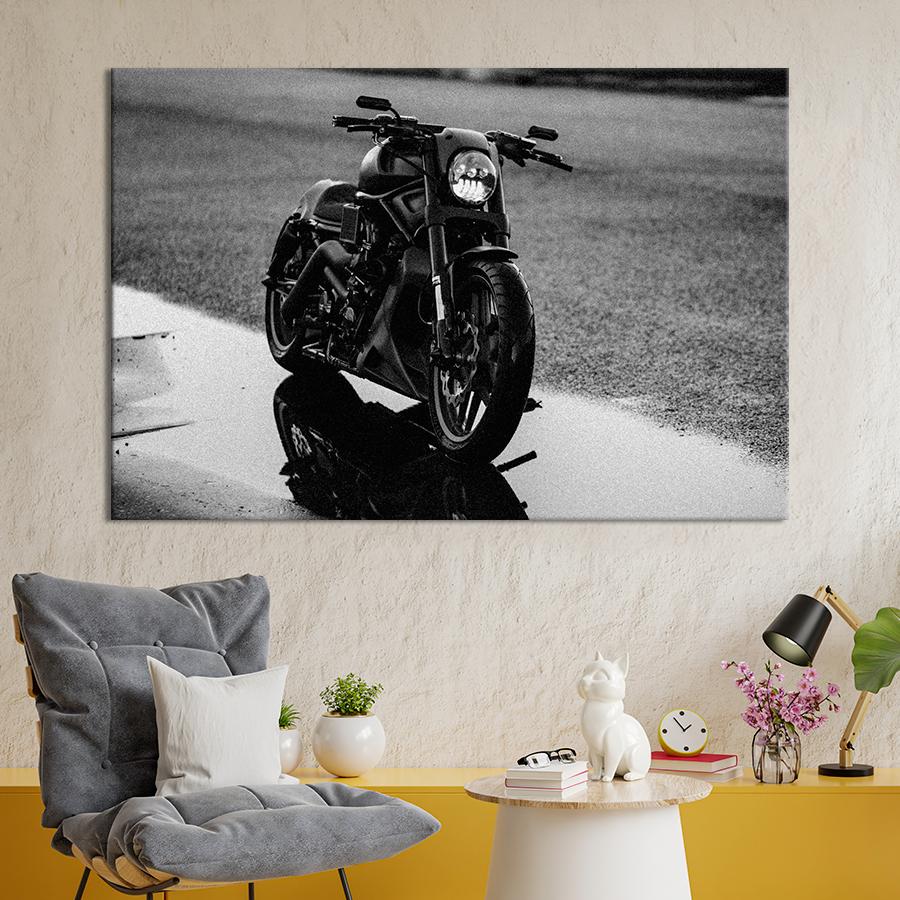 Картина Автомобиль Культовый мотоцикл Harley Davidson 51x34 см (A1173-1)
