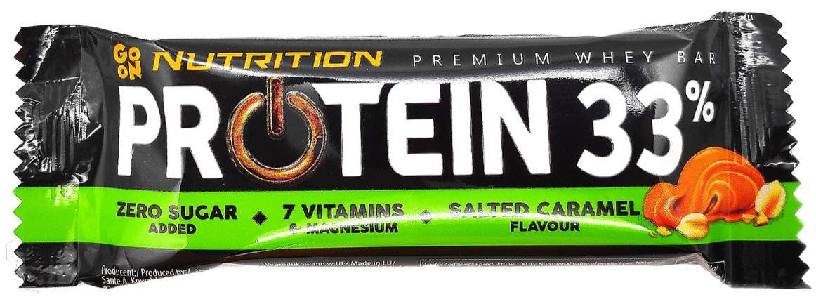 Протеиновый батончик GoOn Nutrition Protein 33% Premium Whey Bar Соленая Карамель 50 г