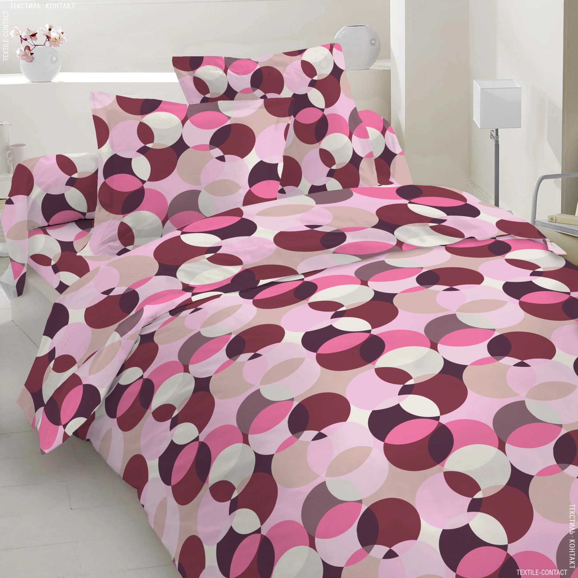 Комплект постельного белья Vital Textile Голд Люкс бязь двуспальный 180х220 см (BL2-1056)
