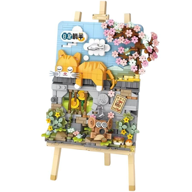 Фотоконструктор для детей с мольбертом для рисования и 3D эффектом 787 деталей (construktor3D1)