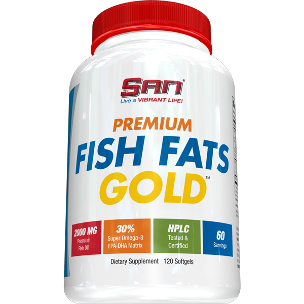 Рыбий жир Омега-3 Premium Fish Fats Gold 120 softgels