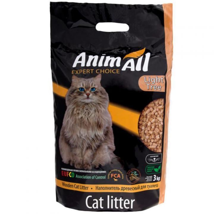 Наповнювач для кішок деревний AnimAll 3 кг