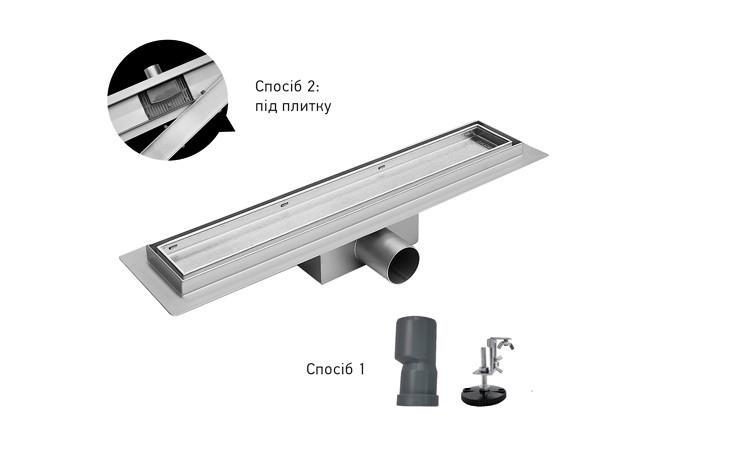 Трап душовий KOER FD30 з нержавіючої сталі SUS304 70x700 мм (AC0700) - фото 2 Трап душовий KOER FD30 з нержавіючої сталі SUS304 70x700 мм (AC0700) - фото 2
