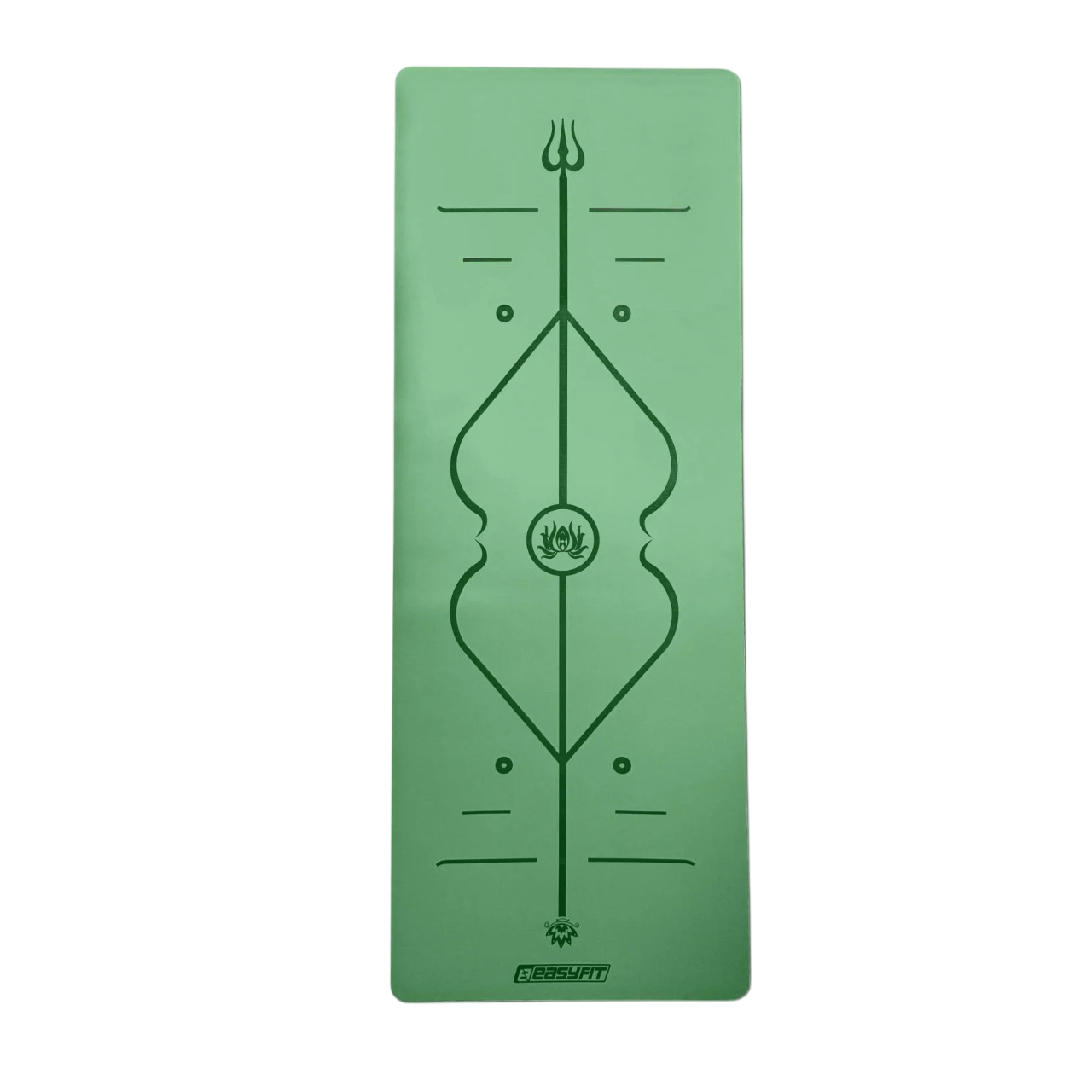 Килимок для йоги EasyFit Pro каучук 5 мм Зелений