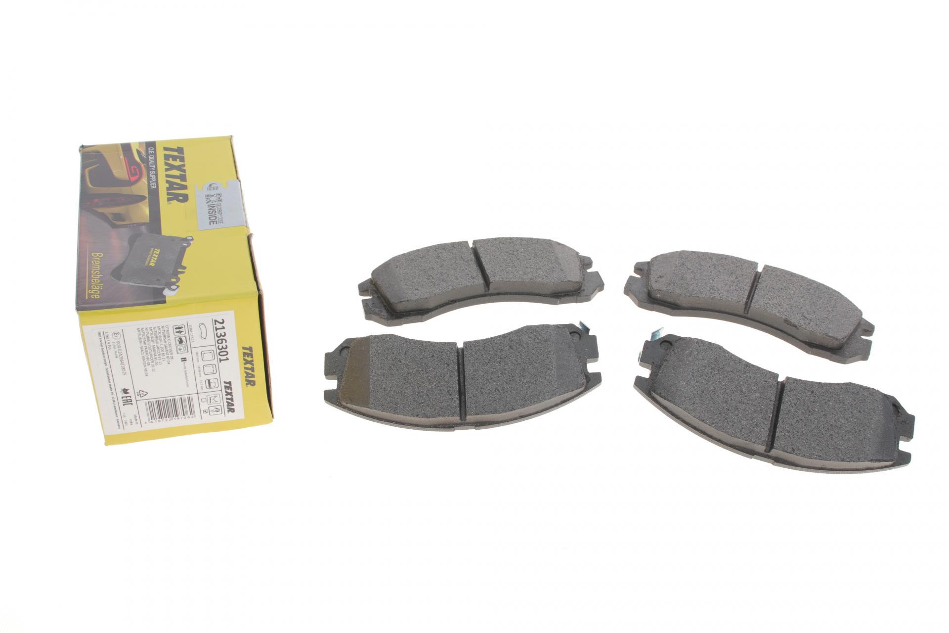 Колодки тормозные передние TEXTAR для Mitsubishi Outlander/Lancer/Pajero Akebono (2136301)