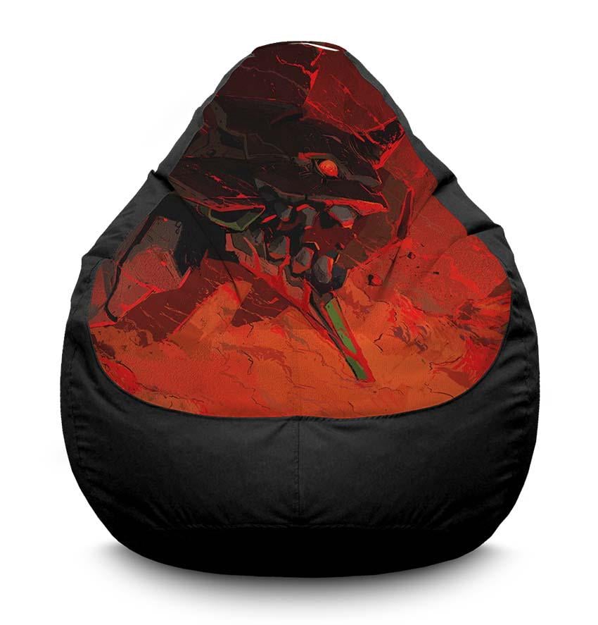 Кресло-мешок iPuff Red robot Evangelion оксфорд XL 80x110 см Черный (116897) Кресло-мешок iPuff Red robot Evangelion оксфорд XL 80x110 см Черный (116897)
