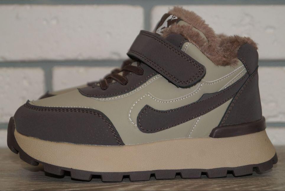 Черевики зимові дитячі Bessky р. 30 19 см Хакі/Коричневий (31564-30)