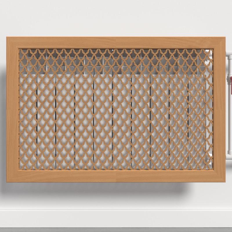 Решетка-экран на батарею SMARTWOOD 600 мм Бук Бавария (R20862105)