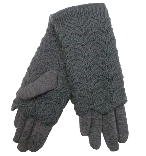 Рукавички з мітенками сенсорні Anna b7c Сірий (1486998612)