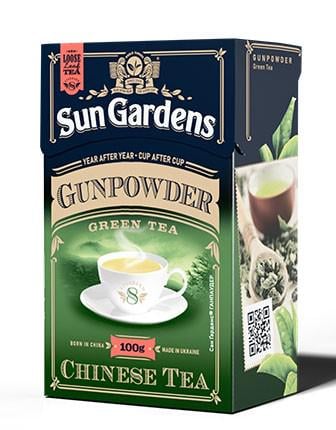 Чай зелений Sun Gardens Gunpowder № 8 100 г