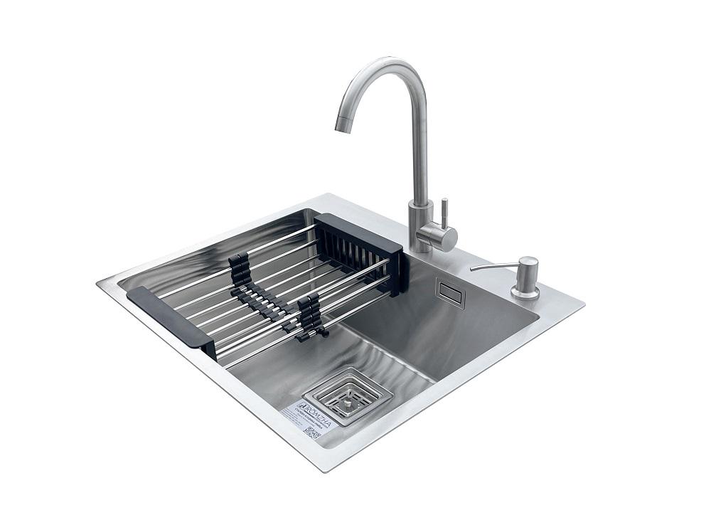 Мойка для кухни со смесителем и дозатором Romzha Arta Nova U-550 Max (14875781) Мойка для кухни со смесителем и дозатором Romzha Arta Nova U-550 Max (14875781)