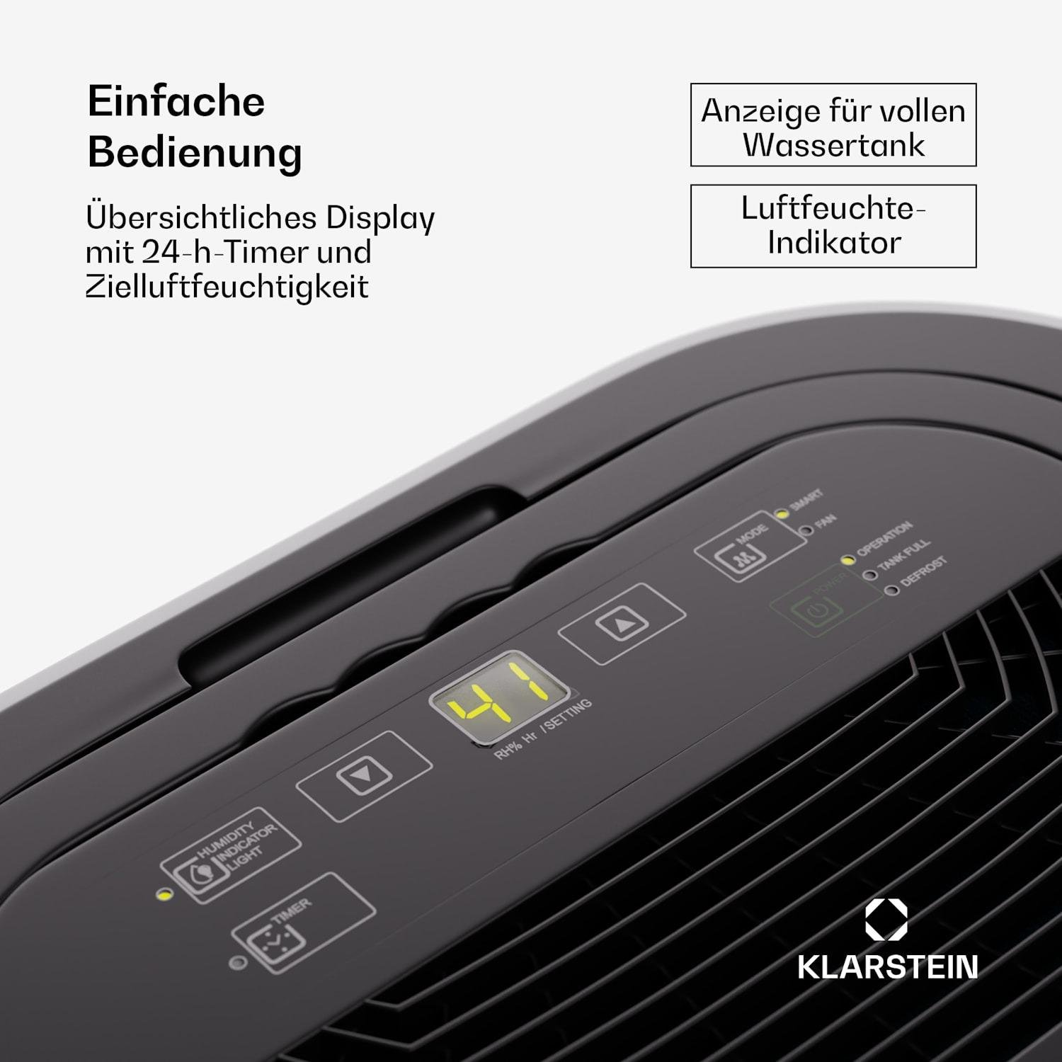 Осушитель воздуха KLARSTEIN AeroDry 10 (10045548) - фото 7 Осушитель воздуха KLARSTEIN AeroDry 10 (10045548) - фото 7