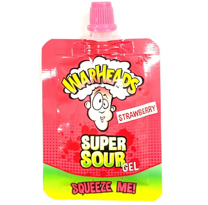 Цукерка желейна Warheads Super Sour Squeeze Me Gel Strawberry 20 г (eragvdf)