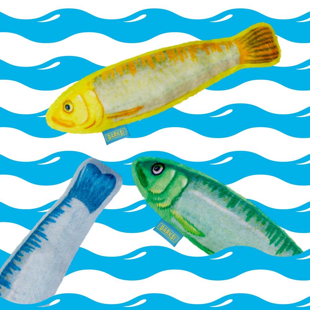 Іграшка для котів Barksi Рибки сардини з котячою м'ятою та дзвіночком 16,5 см - фото 5 Іграшка для котів Barksi Рибки сардини з котячою м'ятою та дзвіночком 16,5 см - фото 5