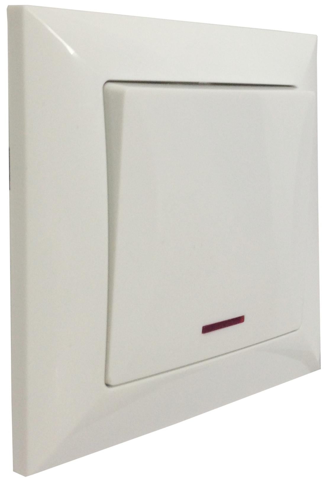 Вимикач одноклавішний 10А LUCCI Білий