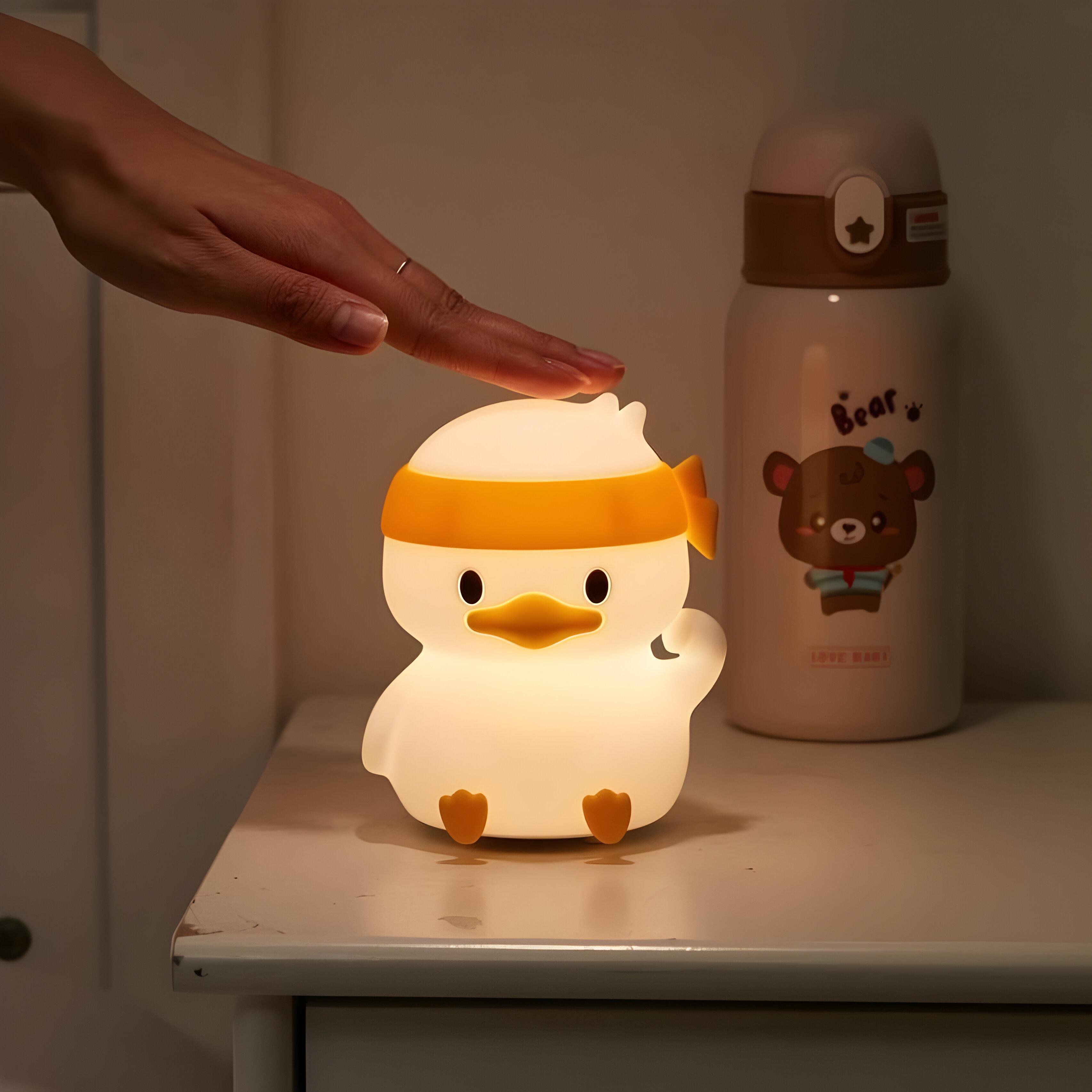 Ночник Утенок LED силиконовый с аккумулятором (DUCK) - фото 3