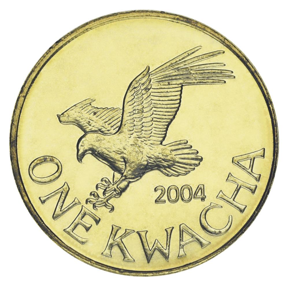Колекційна монета Малаві 1 квача 2004 AU-UNC Птах Орел (М21866)