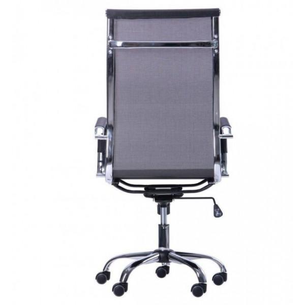 Крісло офісне AMF Holding Slim Net HB XH-633 1140+80х580х640 Хром/Чорний - фото 5