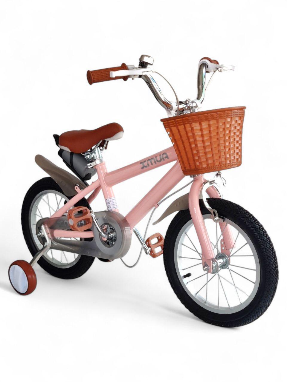 Дитячий велосипед двоколісний з кошиком Xmua LY-YH-01-14 до 60 кг Рожевий (LY-YH-01-14r-s2)