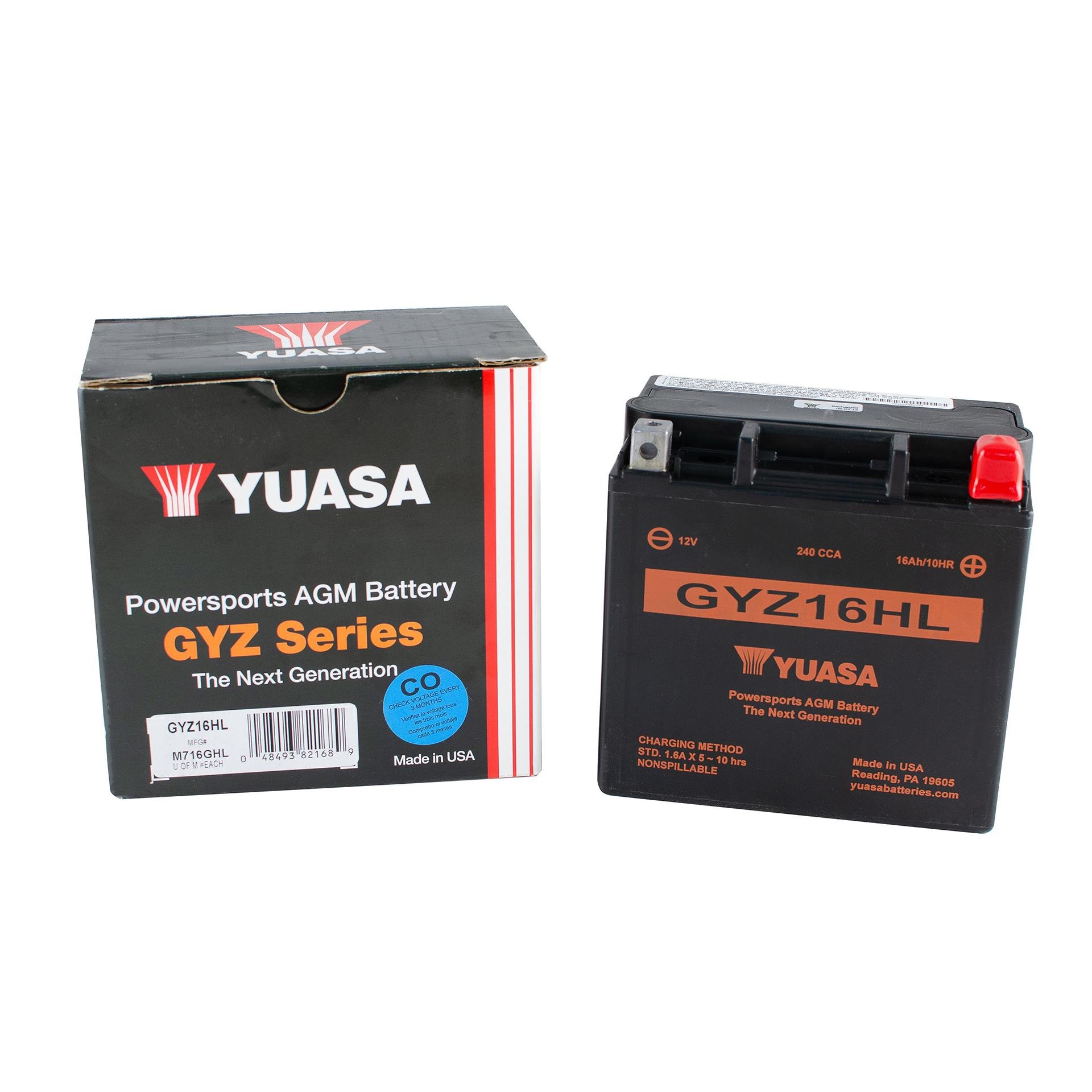 Аккумулятор Yuasa Мото GYZ16HL WC 12 V 16,8 Ah 240 A