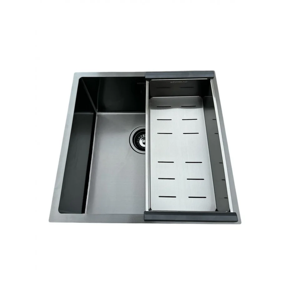 Коландер для кухонної мийки LeoMikao STEEL COLANDER GM PVD воронена сталь (260311) - фото 6 Коландер для кухонної мийки LeoMikao STEEL COLANDER GM PVD воронена сталь (260311) - фото 6