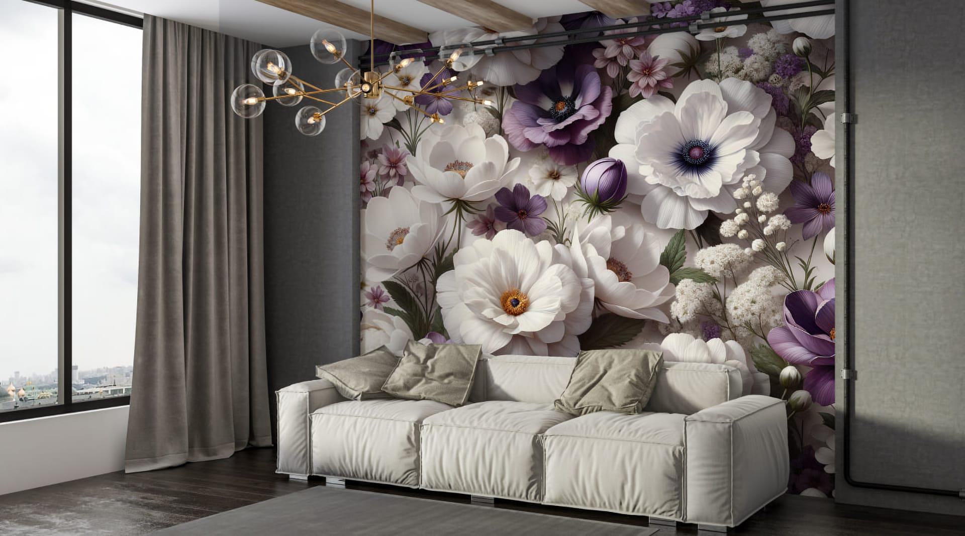 Фотошпалери флізелінові Styleo Print-walls Квітковий спокій 0335 350х270 см (Pw-0335/3)