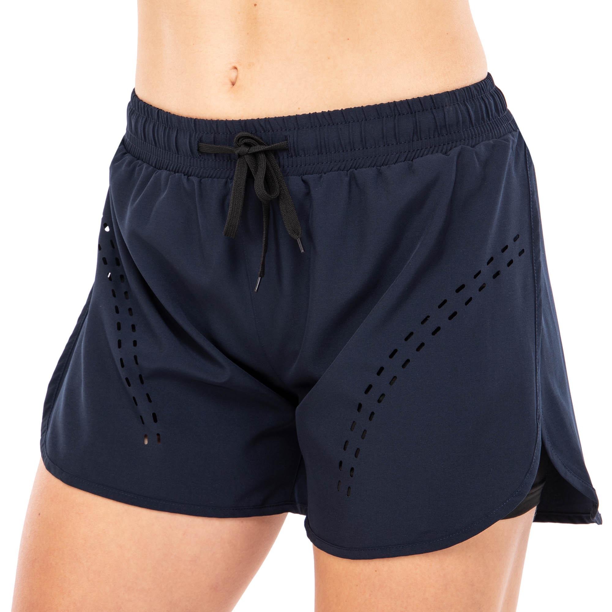 Шорти жіночі спортивні SP-Sport 12208 подвійні S Темно-синій