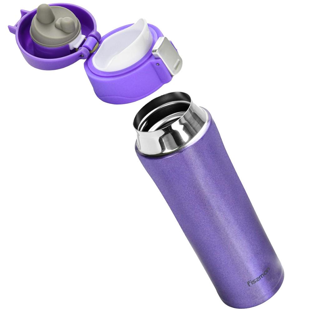 Термос-кухоль Fissman 450 мл Фіолетовий (9622) - фото 2 Термос-кухоль Fissman 450 мл Фіолетовий (9622) - фото 2