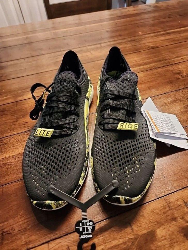 Кросівки чоловічі Crocs Literide 360 Pacer Marblet р. 43-44 Чорний (9658) - фото 10