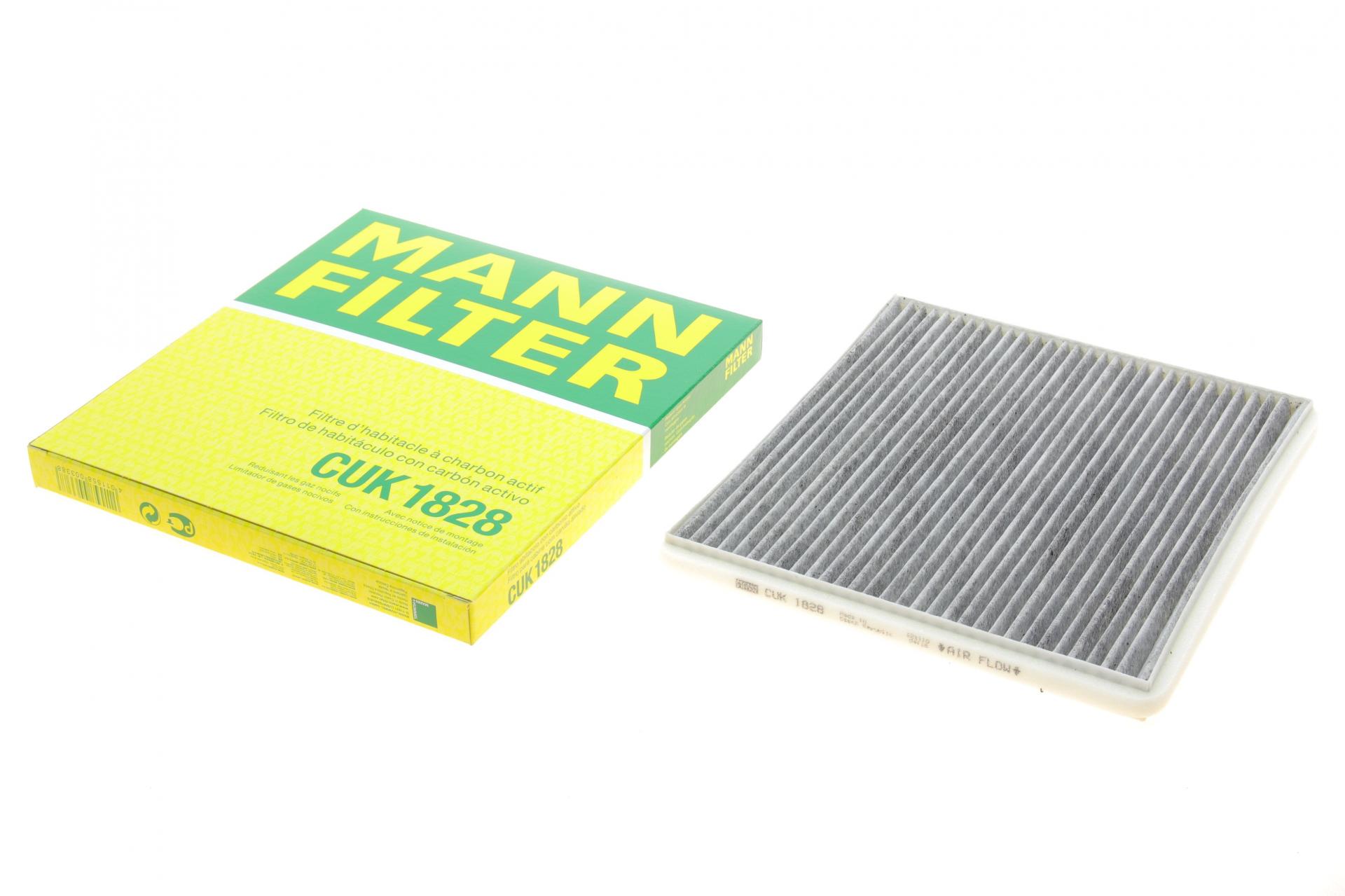 Фильтр салона Mann-Filter для Toyota Yaris 99-05/Rav4 00-06/Subaru Legacy/Outback 08-09 угольный (CUK 1828)
