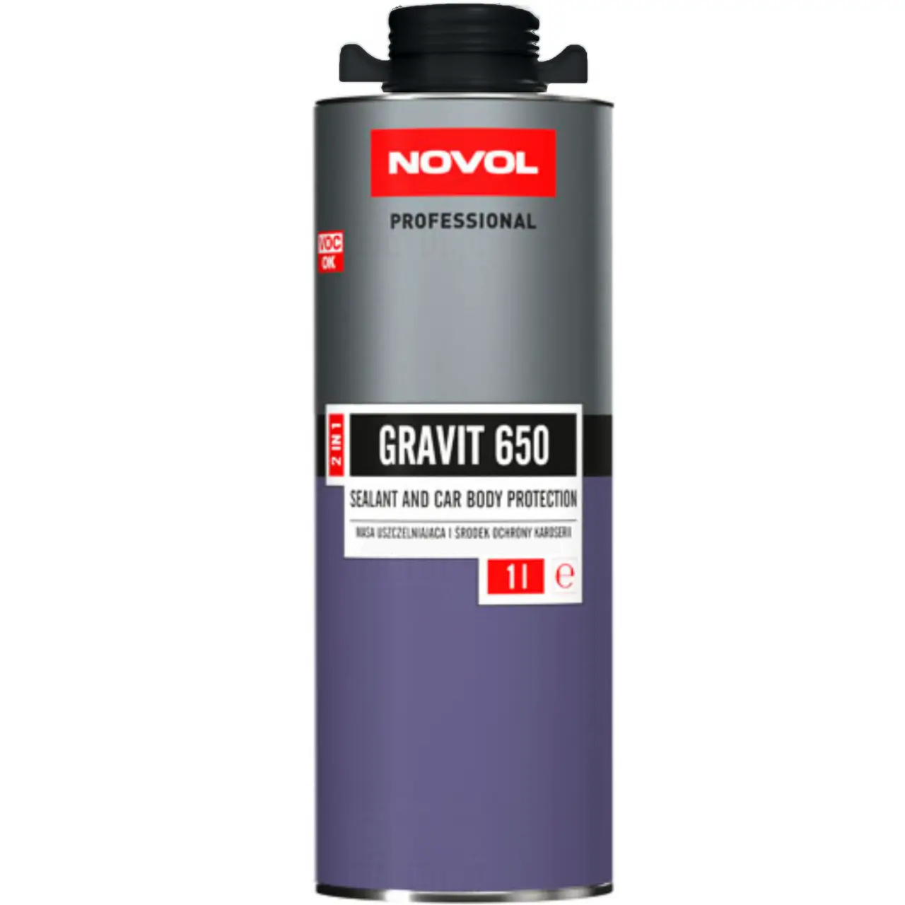Засіб для захисту кузова та герметик NOVOL Gravit 650 1 л Чорний