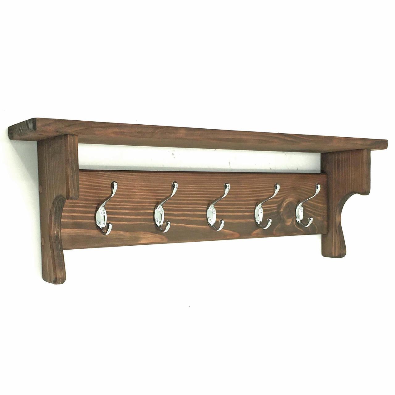 Вешалка для одежды из дерева Калгари Сепия (ВДО-000108)