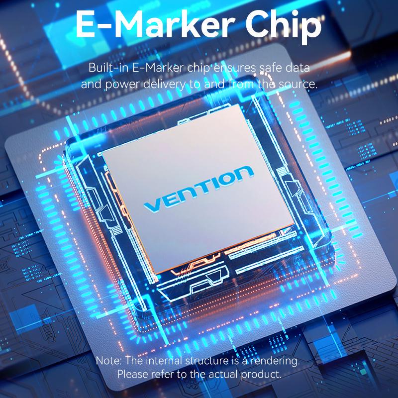 Кабель Vention USB + Type-C-Type-C + Micro-USB 100Вт 5А/20В 480 Мбіт/с USB-A + USB-C на USB-C + Micro-B PD нейлоновий шнур 2 м Чорний (CTLLH) - фото 13