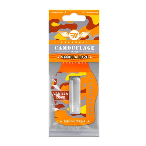 Освежитель воздуха жидкий Fresh Way Camouflage Ampule Vanilla Love 4,5мл (00000051123)
