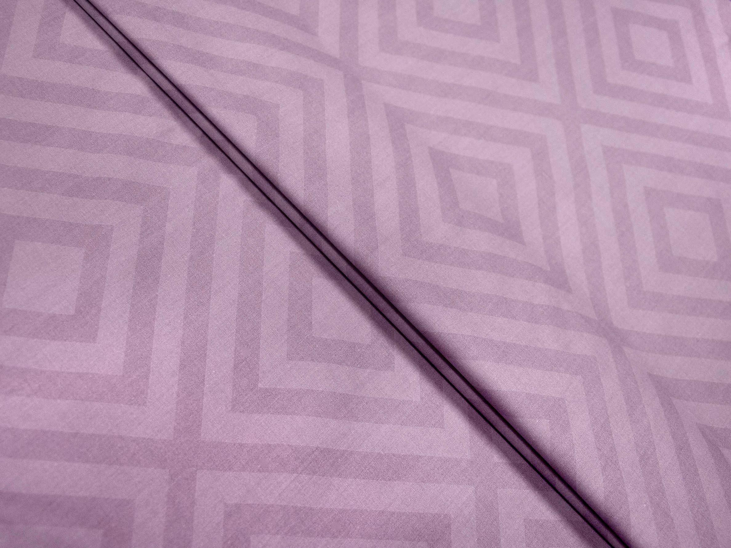 Постельная ткань Ромбы Gold набивная люкс бязь 220 Сирень