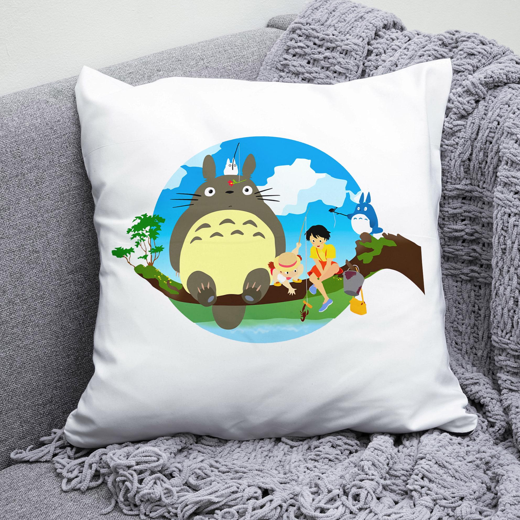Плюшевая подушка квадрат с принтом аниме Тоторо Mein Nachbar Totoro