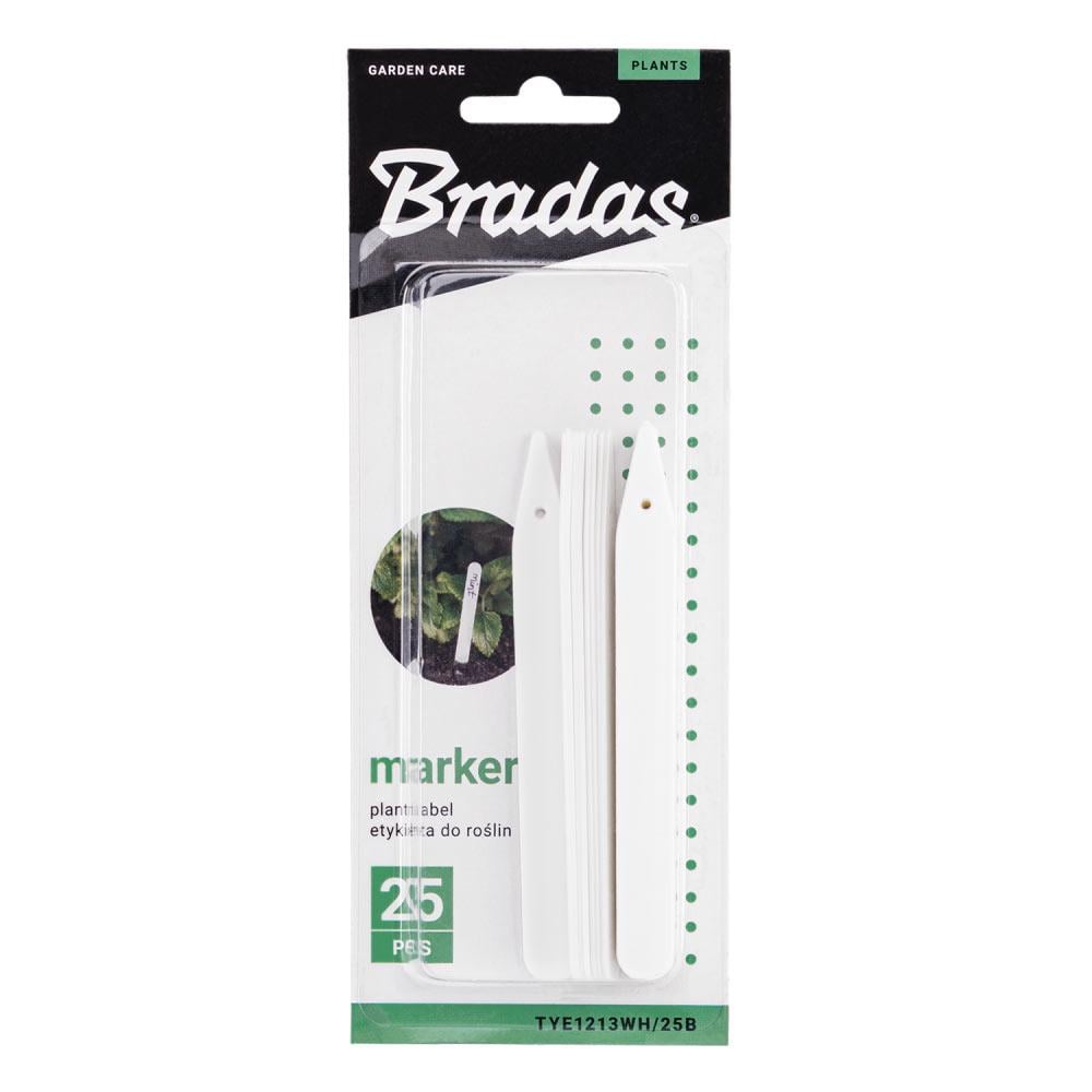 Маркер для растений Bradas 12,5x1,3 см 25 шт. Белый (TYE1213WH/25B) - фото 2