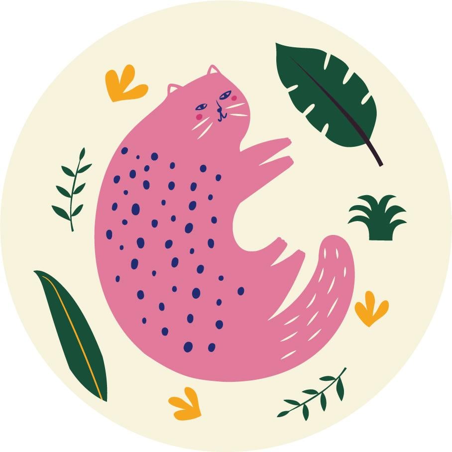 Картина по номерам Brushme Розовый мур M 30x30 см (RC0002M)