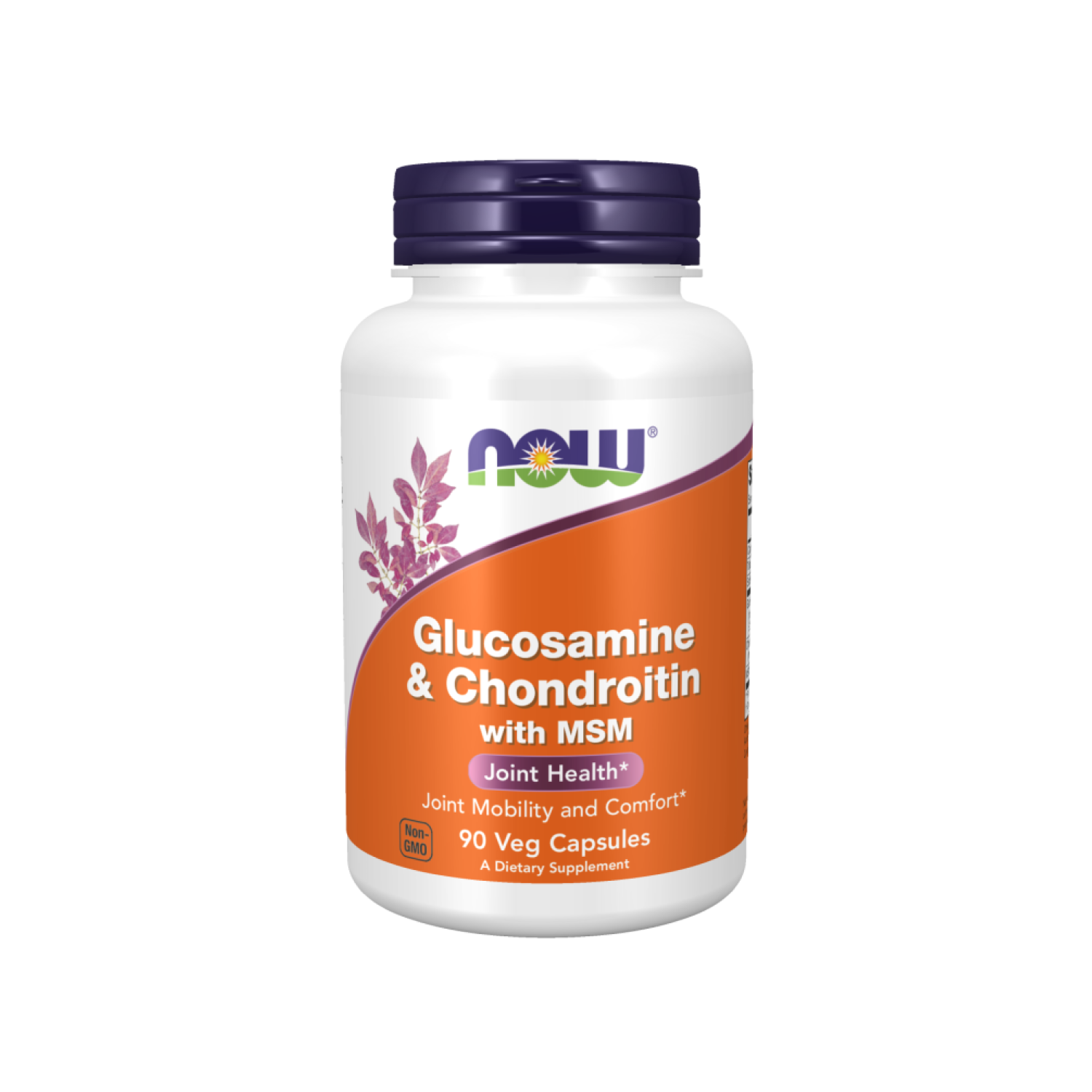 Дієтична добавка Now Glucosamine & Chondroitin with MSM 90 капсул